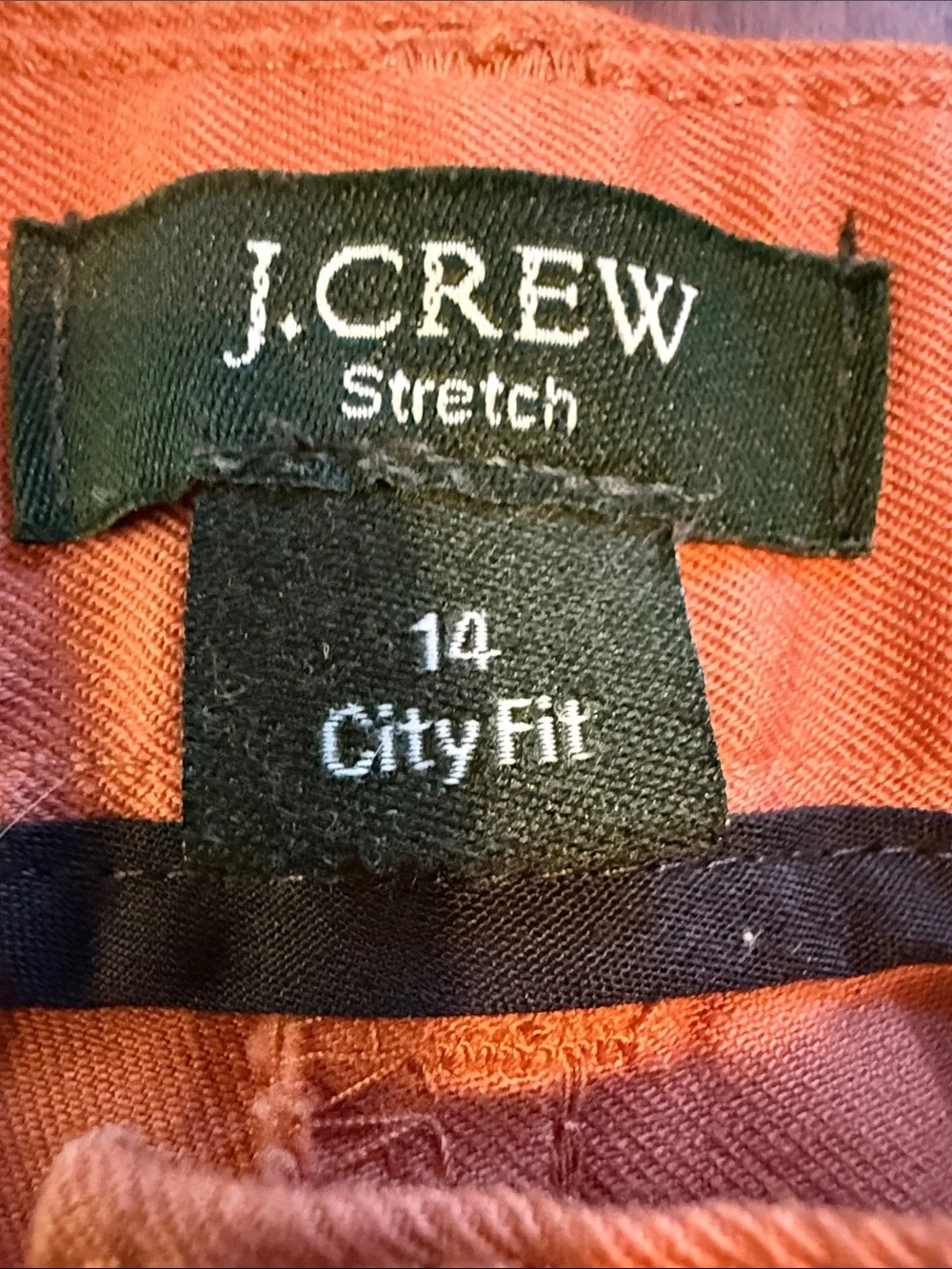J Crew Salmon Colored City Fit Cropped Stretch Cotton Twill Pant Size 14